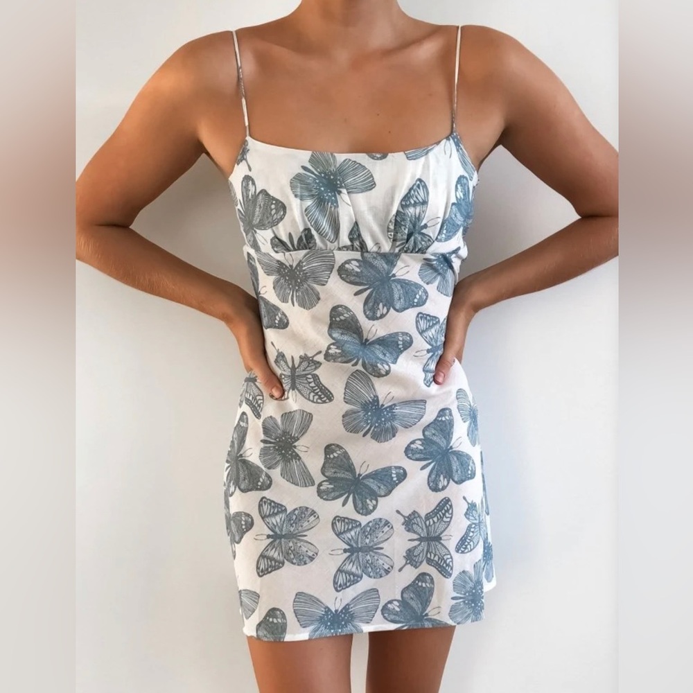 Silk Mini Butterfly Dress